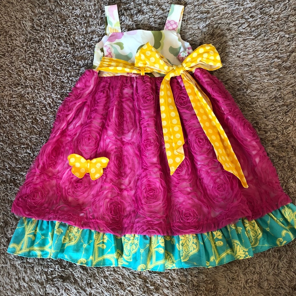 Girls Peaches N Cream Dress